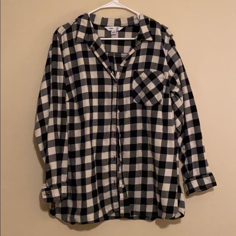 Black & White Plaid Flannel